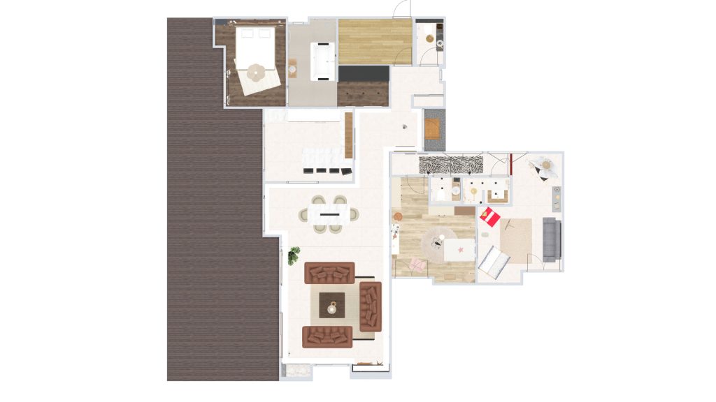Proposition d'amégement d'une maison d'habitation en 2D